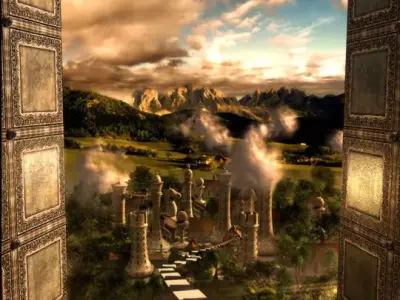 Chess Land - Wonderland Scene Model 3D model