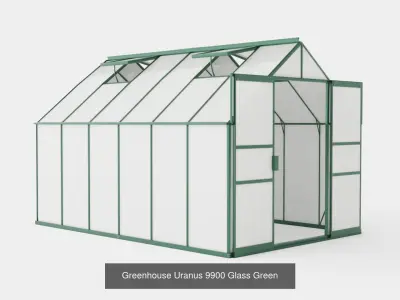 Collection of Greenhouse Uranus Green - 4 Models 3D Model Pack