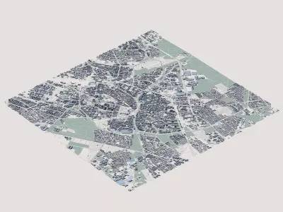 Bialystok Cityscape Podlaskie Voivodeship Architecture Poland  3D model