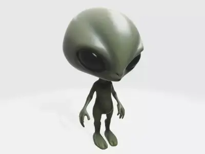 Small alien 3D model