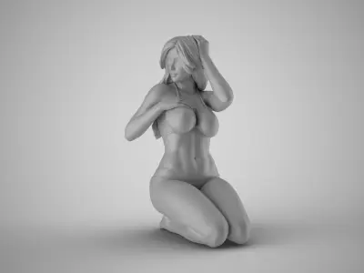 Plain Girl 7 3D print model