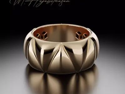 Celestial Harmony Ring 3D print model