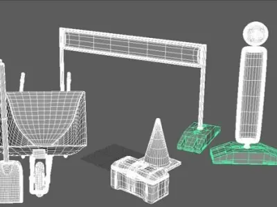 road fixing instruments 3D model