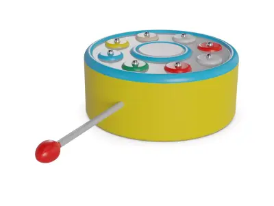 Other toys Baby Drum Low-poly 3D model