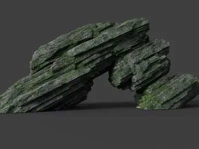 Rock 8-3 Low-poly 3D model