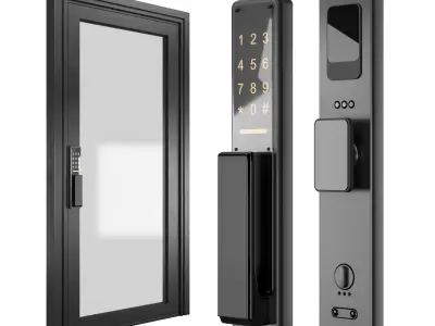 5 Collection Of  Door Handel 3D Model Pack