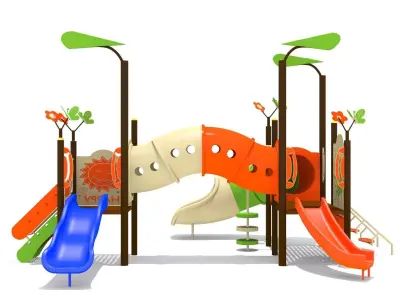 Kids Playground Low-poly 3D model