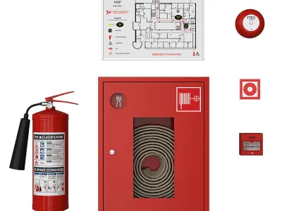 Fire Fighting System  3D model