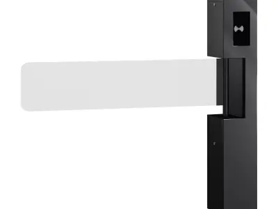 Turnstile-gate With Swing Leaf 3D model