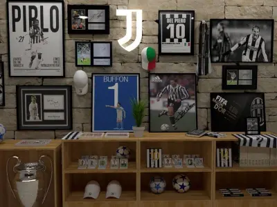 room wall juventus 3D model