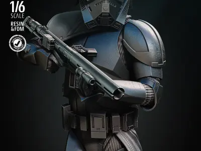 STAR WARS Purge Trooper Sculpture Tested for 3D printing 3D print model