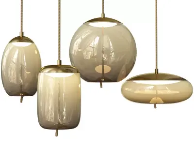 Knot Small Amber Glass 3D model