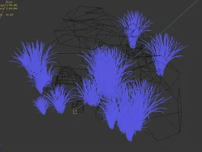 Bushes - Crushed Stone 06 3D model
