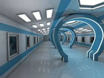 Hallway Interior 3D model