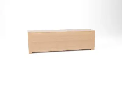 Buffet wooden sideboard with four doors 3D model