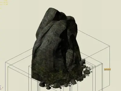 Explore the mountains - rock 013 3D model