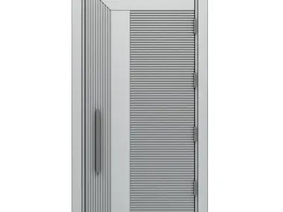 STEEL BENT DOOR 3D model