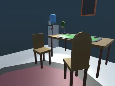 9t5 Low Poly Office Low-poly 3D model