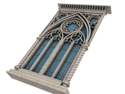 Gothic Window 3D model