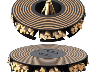 Fire Pit 09 3D model