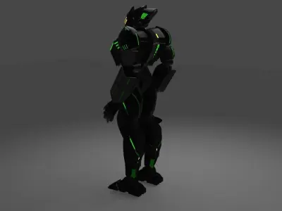 Humanoid Sci-fi Character 3D Print 3D print model