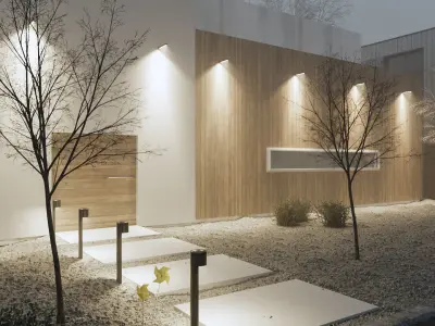 Exterior Scene for Cinema 4D and Corona Renderer 3D model