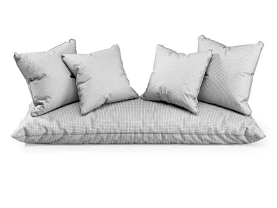 Seat Pillows Set 4 3D model