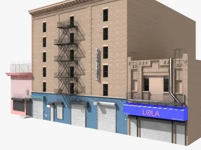 New York industrial building 3D model