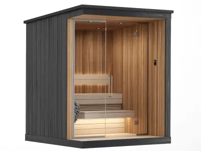 Sauna with electric heater Wi-Fi 3D model