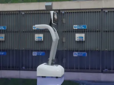 White Temi Robot 3D model