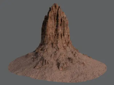CANYON HILL 2 Game Ready Low-poly 3D model