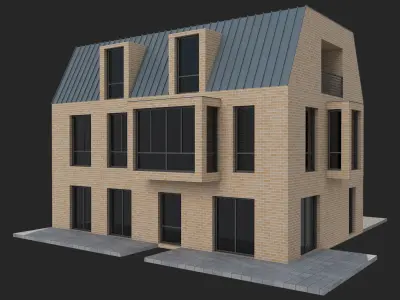 Brick House 9 3D model