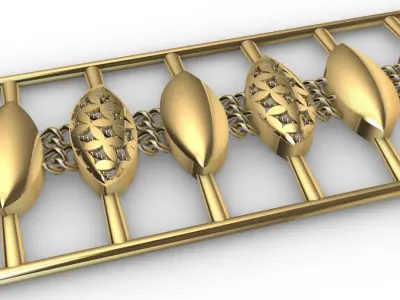Gold bracelet chains new collection 11-20 3D print model 3D print model