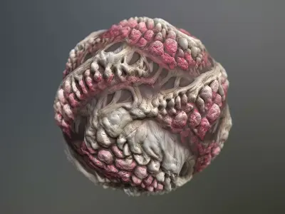 Material Skin Monster 2 Seamless PBR Texture Texture
