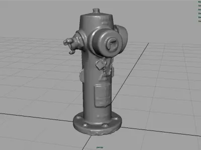 Fire Hydrant Low-poly 3D model