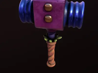 Stylize Hammer Low-poly 3D model