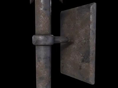Medieval Torch V1 - 01 Low-poly 3D model