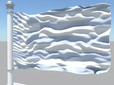 Greece flag 3D model