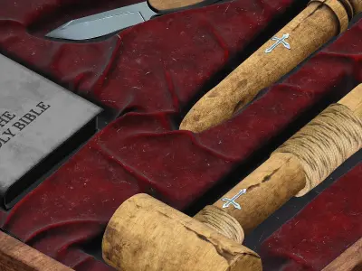 vampire slaying kit 3D model purchase