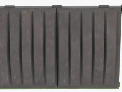 Retro PSX Low Poly Dumpster Low-poly 3D model