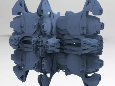 Solar powered Ship speeder 10  3D model