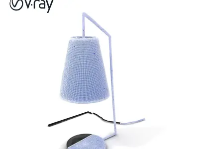 Modern Black Table Lamp Model Pack Low-poly 3D model