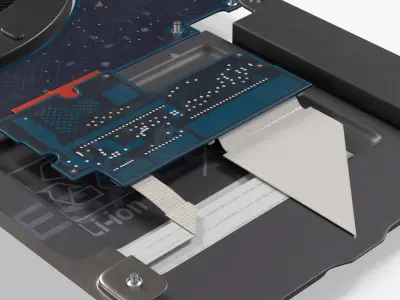  Notebook Internal Midframe with Cooling and Audio Units 