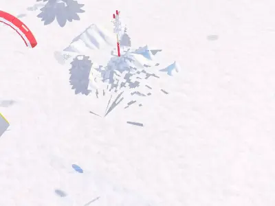 Cartoon Ski Resort 3D model