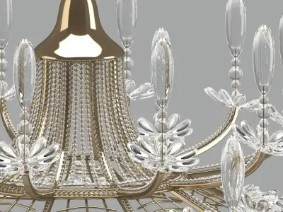 Chandelier 02 3D model