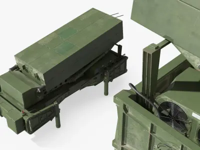  MEADS Mobile Radar Unit Stowed Green 