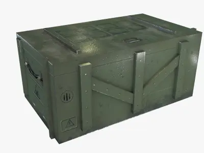 Sci-Fi Crates Low-poly 3D model