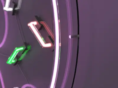 Donut - Neon Sign 3D model