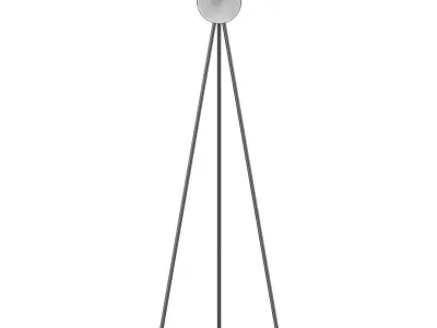 Black Floor Lamp 3D Model 3D model
