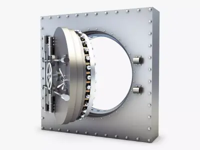 Bank Vault Door v 1 3D model